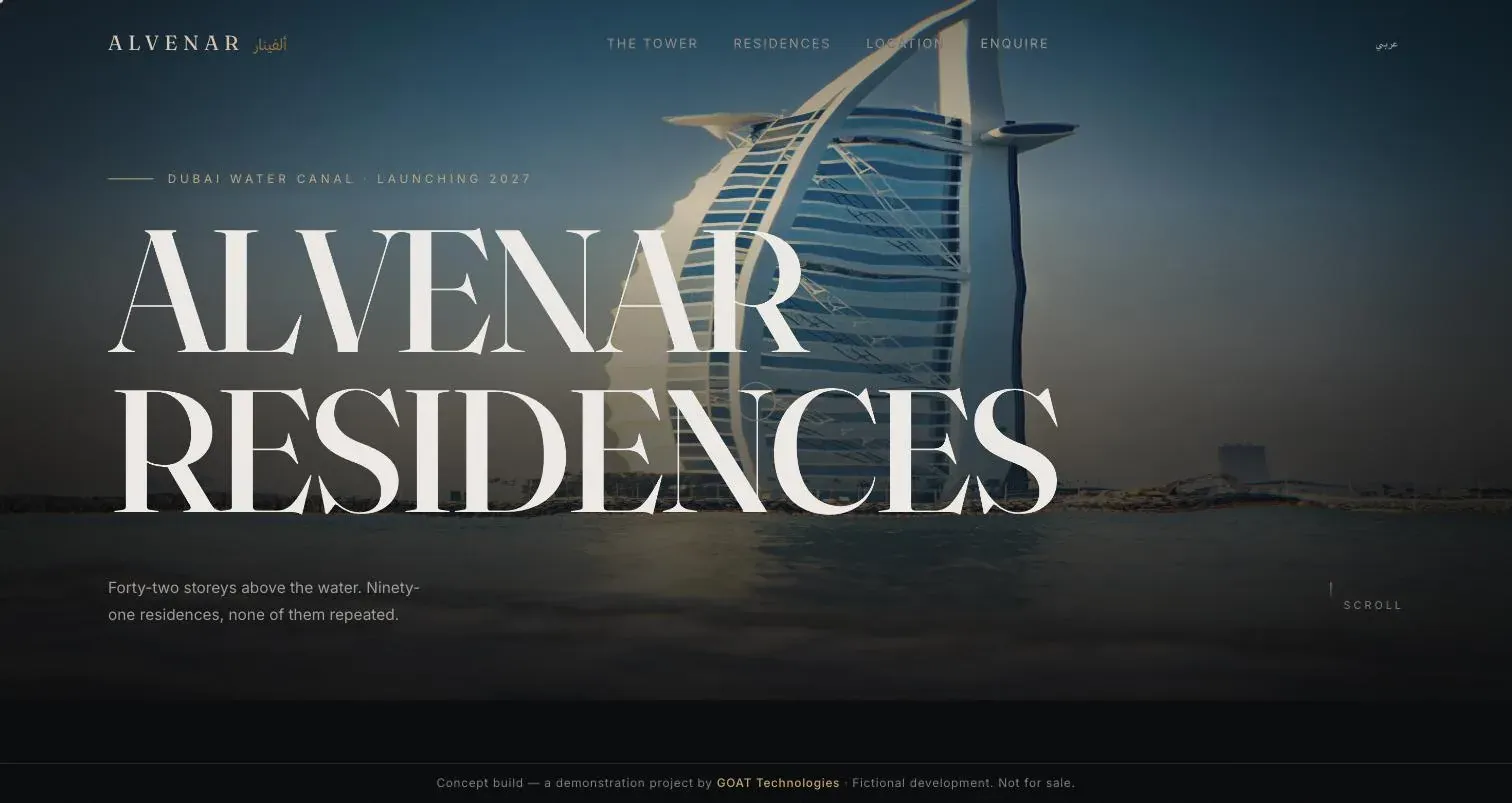Alvenar Residences — The opening