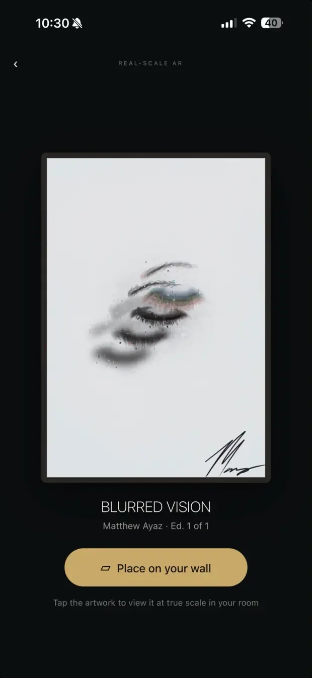 The Bubble Art — iOS & Android — Real-scale AR