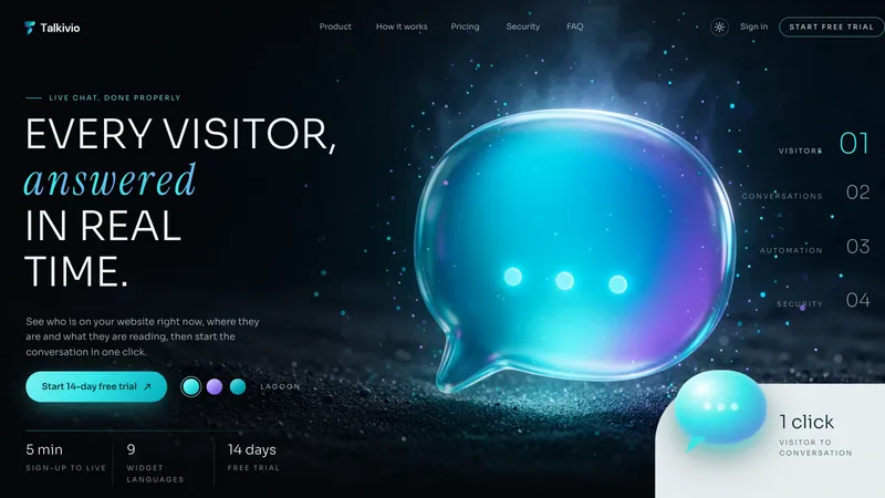 Talkivio — project screen