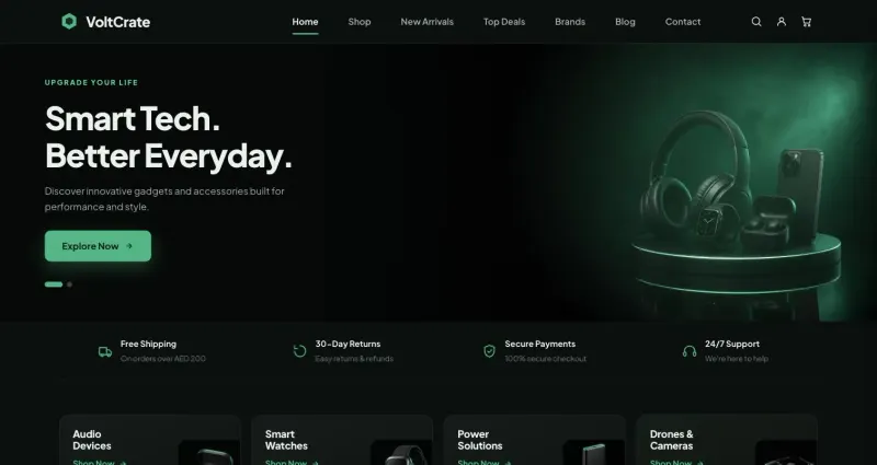 VoltCrate — project screen